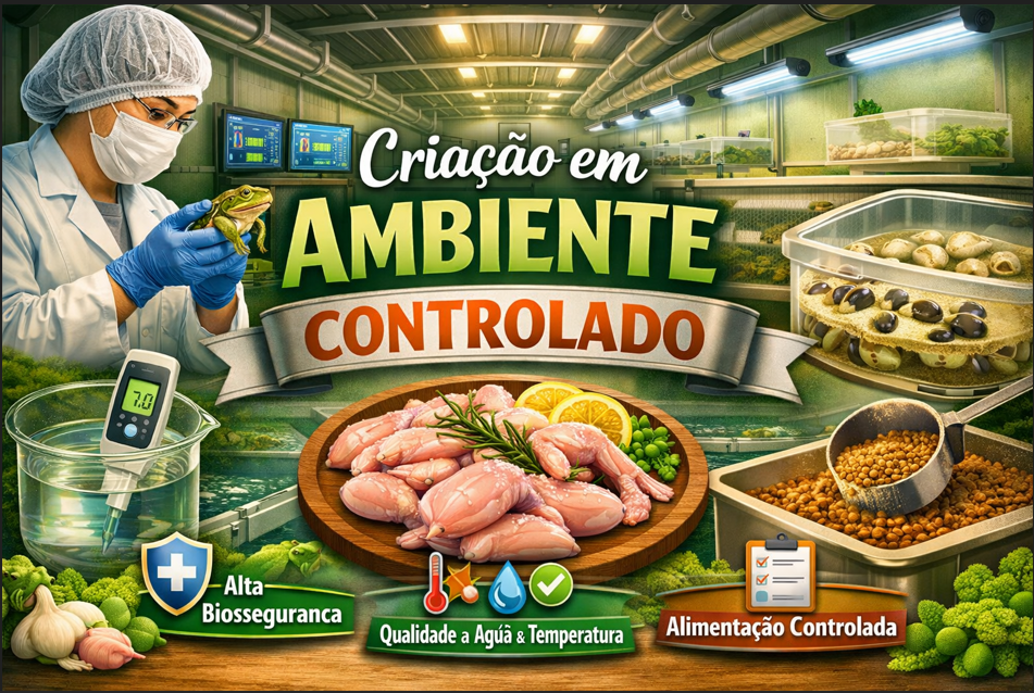 Criação de Rãs em Ambiente Controlado