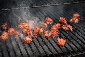 Carne de coelho na brasa