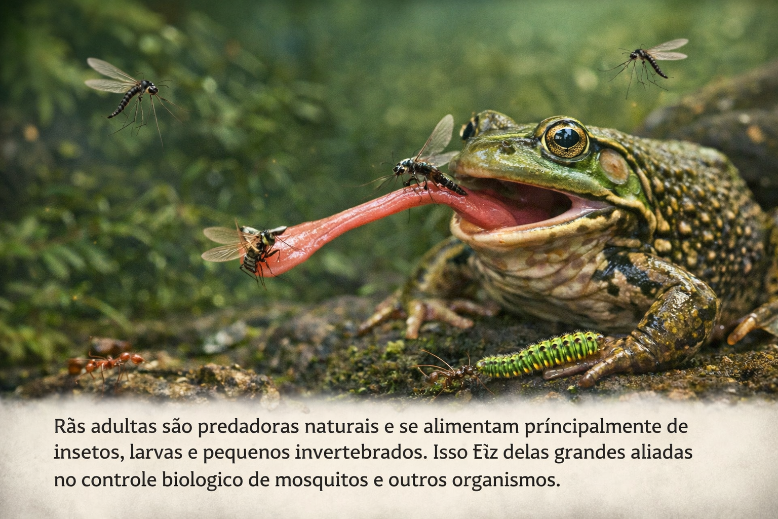 Alimentação da Rã Touro Gigante Adulta