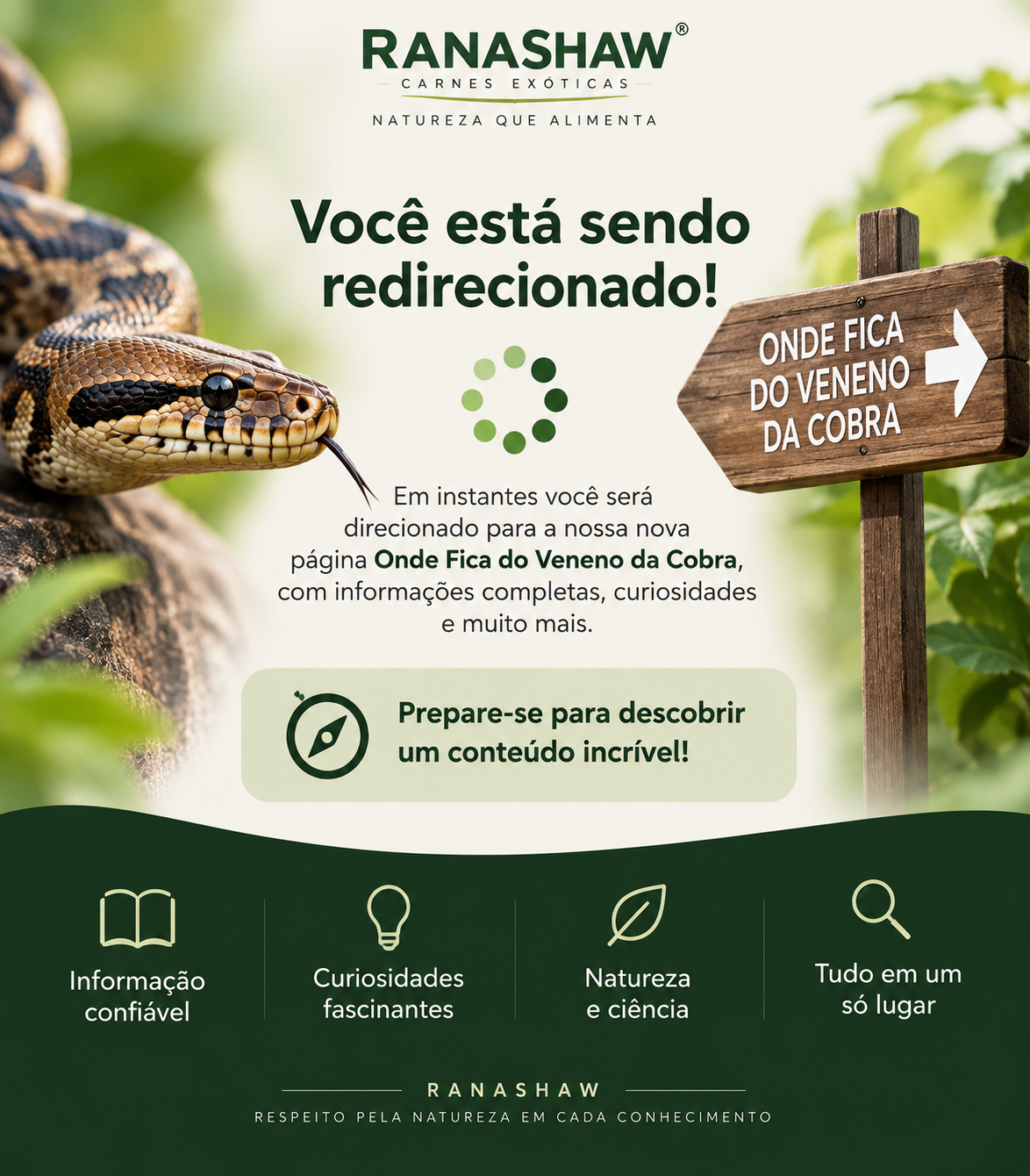 Redirecionamento para a página Onde Fica o Veneno da Cobra - Ranashaw